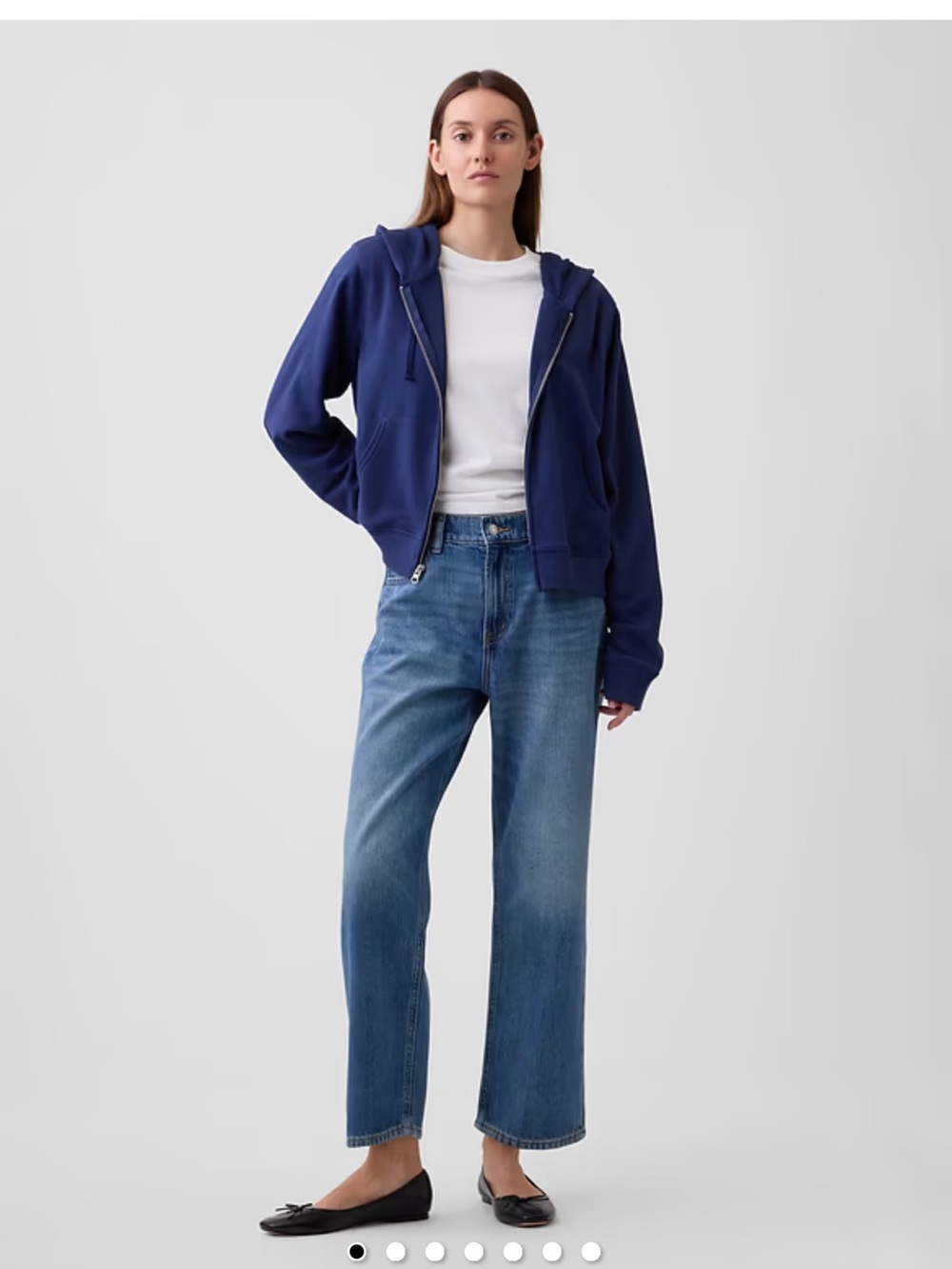 Gap Low Slung SuperSoft Relaxed Straight Crop Jeans